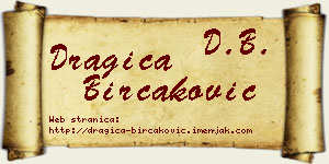 Dragica Birčaković vizit kartica